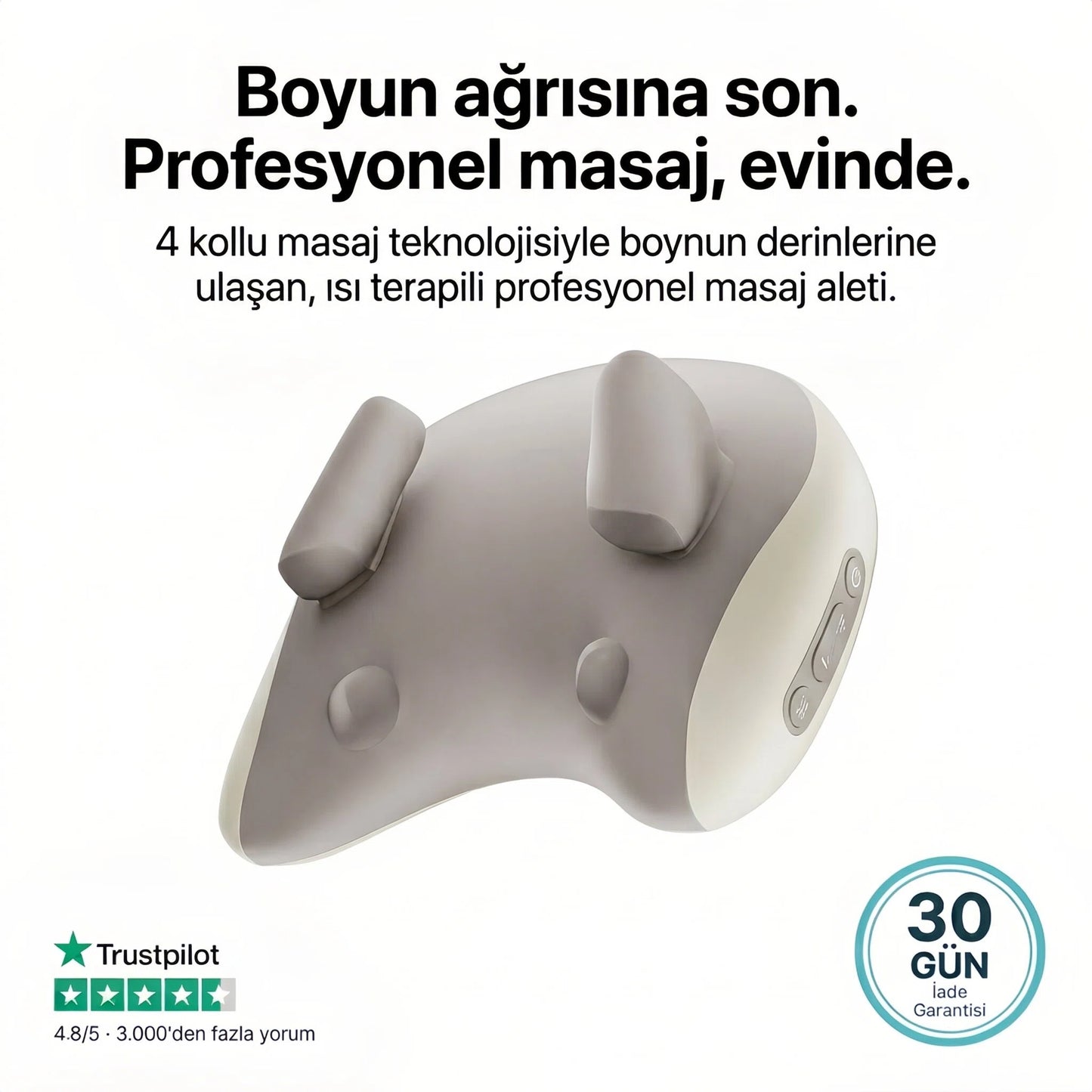 ZAEN™ NeckPro — Profesyonel Boyun & Omuz Masaj Aleti - ZAEN®